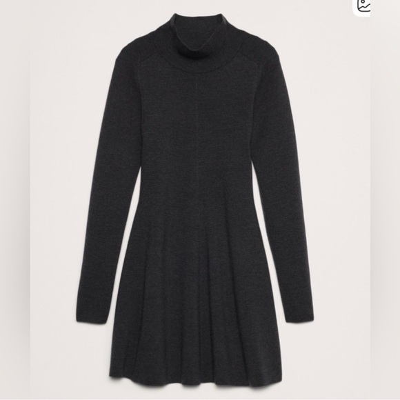 Banana Republic Merino Mini Sweater Dress - Sycamore Brown - Picture 2 of 5